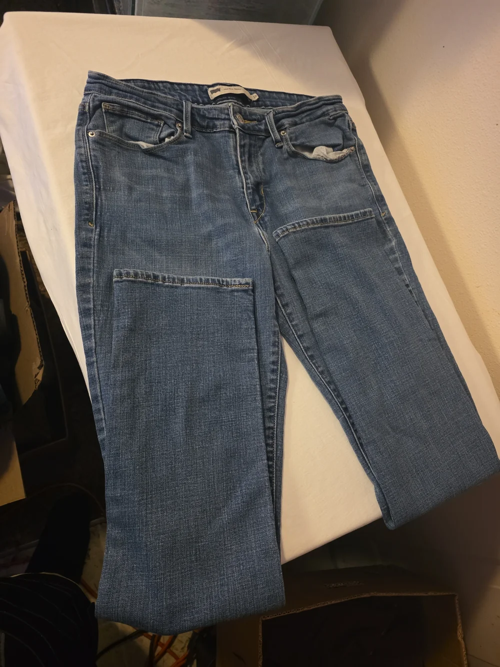 When Is Levi's  Blue Straight Jeans Size 10